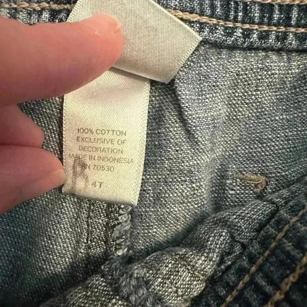 Janie and Jack 4T toddler boy denim shorts - Picture 5 of 7